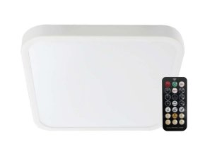130644 bile prisazene led svitidlo ctvercove 295x295mm 18w ip44 s pohybovym mw cidlem a do