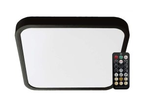 130650 cerne prisazene led svitidlo ctvercove 295x295mm 18w ip44 s pohybovym mw cidlem a do