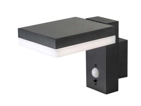 130656 cerne led nastenne solarni svitidlo hranate s pohybovym cidlem 5 5w ip54