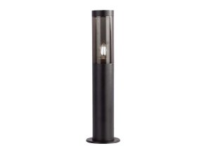 130776 cerny zahradni sloupek pro led zarovku e27 45cm