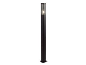 130779 cerny zahradni sloupek pro led zarovku e27 100cm