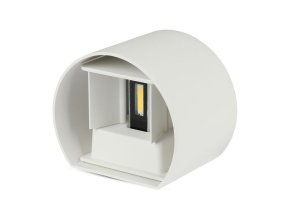 129000 6 bile fasadni led svitidlo kulate 5w ip65