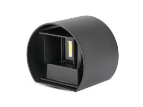 129003 cerne fasadni led svitidlo kulate 5w ip65