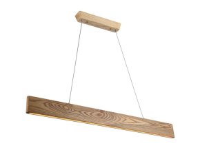 131422 linearni zavesne led svitidlo designove s drevenym dekorem 90cm 24w
