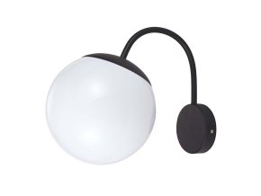 131815 cerno opalove nastenne svitidlo pro zarovku e27 ip44