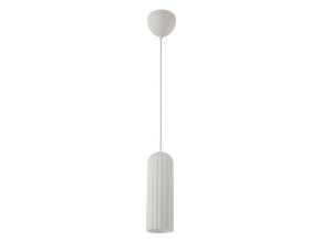 137598 bily zavesny lustr miella pro zarovku e27 10cm