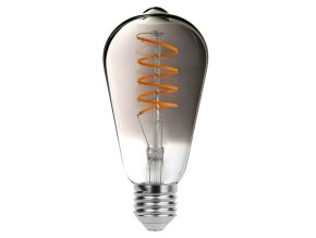 136809 3 led zarovka filament kourova st65 5w e27