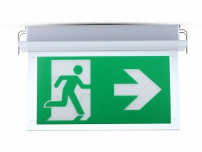 139407 bile vestavne led nouzove svitidlo s piktogramy 2w