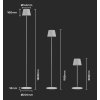 132556 7 bila led stojaci nabijeci lampa 500 1300mm 4w ip54