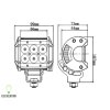 65610 8 led lumina de lucru 18w bar 10 30v