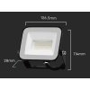 130995 3 cerny led reflektor 20w premium