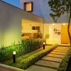 132094 1 cerny zahradni hranaty sloupek pro led zarovku gu10 50cm