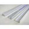 Profil din aluminiu pentru benzi LED Mikro-2 (Selectați varianta și lungimea profilului + capac opal glisant 2m)