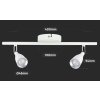131563 3 bile led bodove svitidlo 9w