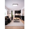 Corp de iluminat LED aplicat negru Plano pătrat 420x420mm 48W IP44 Premium