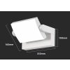 132514 5 bile fasadni led svitidlo naklopne 17w ip65