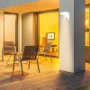 132532 2 bile fasadni led svitidlo ctvercove s pohybovym cidlem 17w ip65