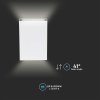 132604 5 bile fasadni led svitidlo obdelnikove 4w ip65