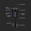 133076 7 led solarni lapac hmyzu 3v1 1 3w