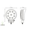 65490 8 led lumina de lucru 27w 10 30v