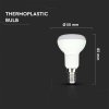 Bec LED 6W E14 (Culoarea luminii alb cald)