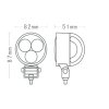 67023 3 led lumina de lucru 9w 10 30v