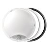 Plafon/plafonieră cu LED alb/negru cu senzor de mișcare 14W IP54 (Culoare lumină alb cald)