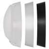 Plafon/plafonieră cu LED alb/negru cu senzor de mișcare 14W IP54 (Culoare lumină alb cald)