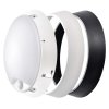 Plafon/plafonieră cu LED alb/negru cu senzor de mișcare 14W IP54 (Culoare lumină alb cald)