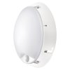 Plafon/plafonieră cu LED alb/negru cu senzor de mișcare 14W IP54 (Culoare lumină alb cald)