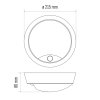Plafon/plafonieră cu LED alb/negru cu senzor de mișcare 14W IP54 (Culoare lumină alb cald)