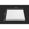 Panou LED alb aplicat pătrat 300 x 300mm 24W Economic