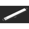 129102 3 stribrne nabytkove led svitidlo 40cm 2w s pohybovym cidlem
