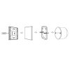 129162 4 dimled bezdratovy nastenny ovladac slim cct 4 kanalovy