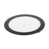 129201 1 cerny vestavny led panel kulaty 225mm 18w 24v cct