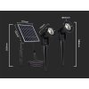 129573 3 solarni zahradni svitidlo zapichovaci 2x 1 2w