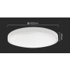 130632 5 bile prisazene led svitidlo kulate 420mm 36w ip44 s pohybovym mw cidlem a do