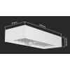 130743 2 bile led nastenne solarni svitidlo s pohybovym cidlem 6w ip65