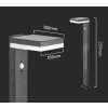 130755 2 cerna led zahradni solarni lampa hranata s pohybovym cidlem 5 5w ip54