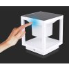 130812 3 bile led zahradni solarni svitidlo s pohybovym cidlem 163mm 2w ip65