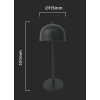 130824 3 cerna led stolni nabijeci lampa 300mm 3w