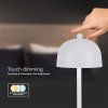 130827 4 bila led stolni nabijeci lampa 300mm 3w