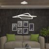 130857 2 bile zavesne led svitidlo designove 60cm 48w stmivatelne