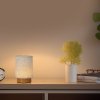 131055 1 bezova led stolni nabijeci lampa s drevenym dekorem 175mm 3w