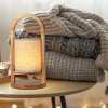 131058 2 bezova led stolni nabijeci lampa s drevenym dekorem 320mm 1 5w