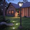 131067 3 cerna led zahradni solarni lampa 930mm 2w ip65
