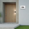 131070 4 bile led nastenne svitidlo s cislem domu 12w ip65