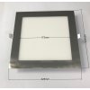 Panou LED argintiu pătrat 225 x 225mm 18W (Culoare lumină alb cald)