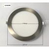 18W crom rotund trim terminat