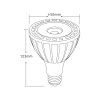 Bec LED PAR30 20W E27 230V reglabil (Culoare lumină alb cald)
